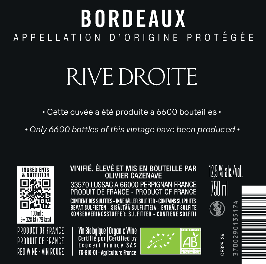 SUR LE FIL vin blanc by Jeff Carrel Etiquette