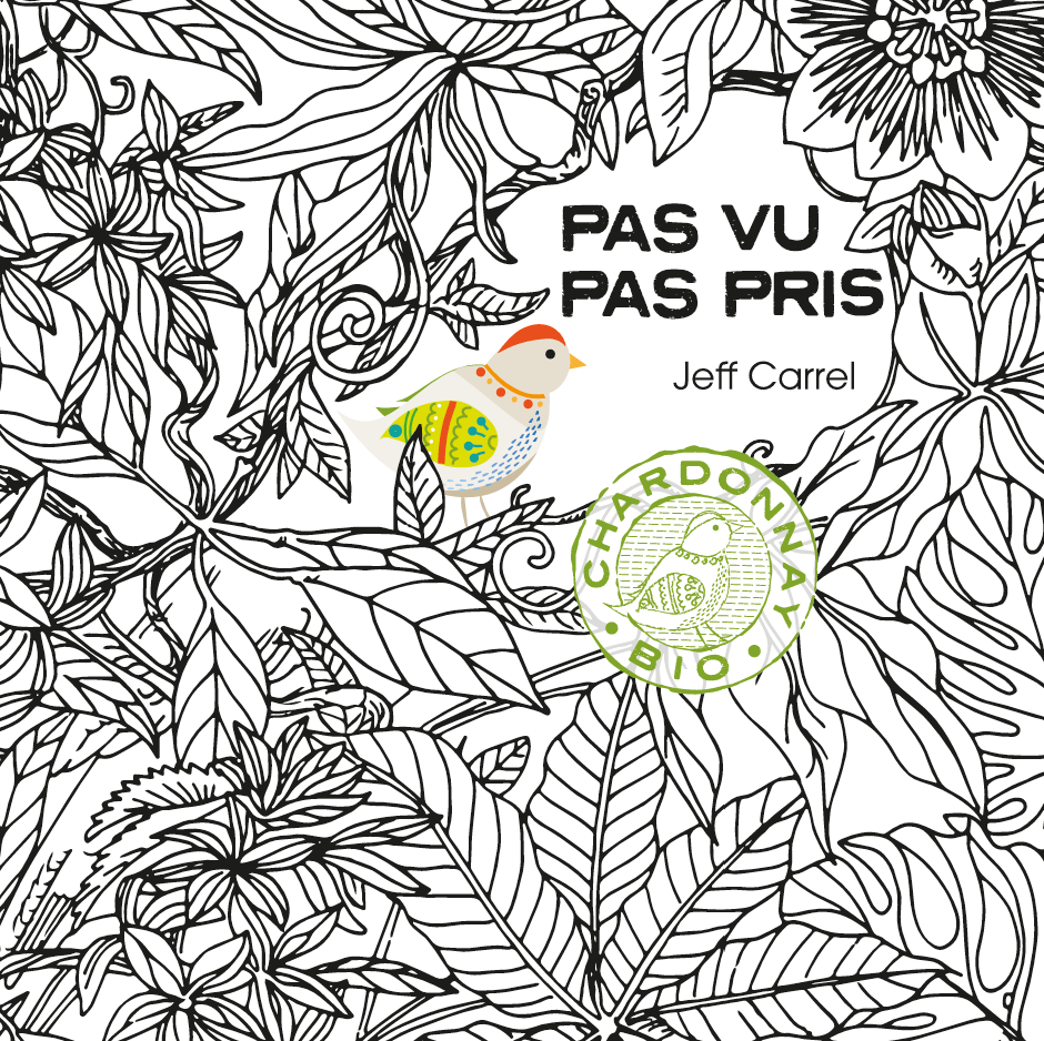 POINT DE VUE vin blanc by Jeff Carrel Etiquette