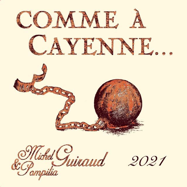 Vin rouge comme à Cayenne Etiquette