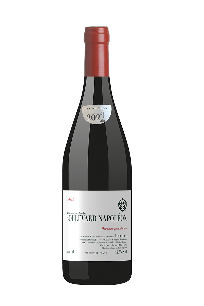 Bouteille Bd Napoléon Grenache Noir
