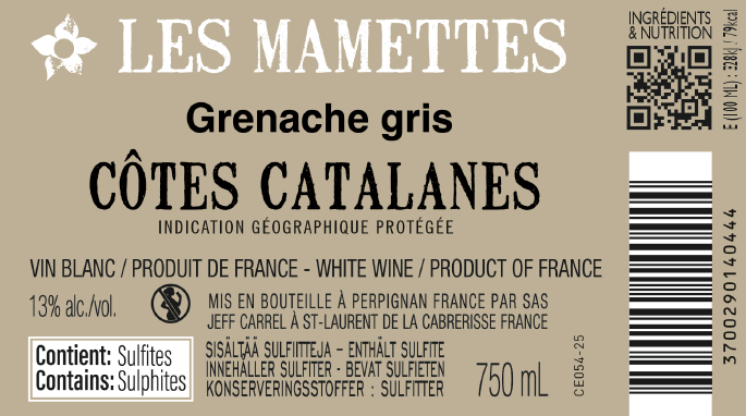 contre etiquette les mamettes by jeff carrel blanc