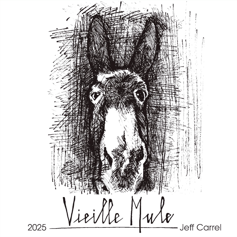 Vieille Mule vin blanc by Jeff Carrel Etiquette