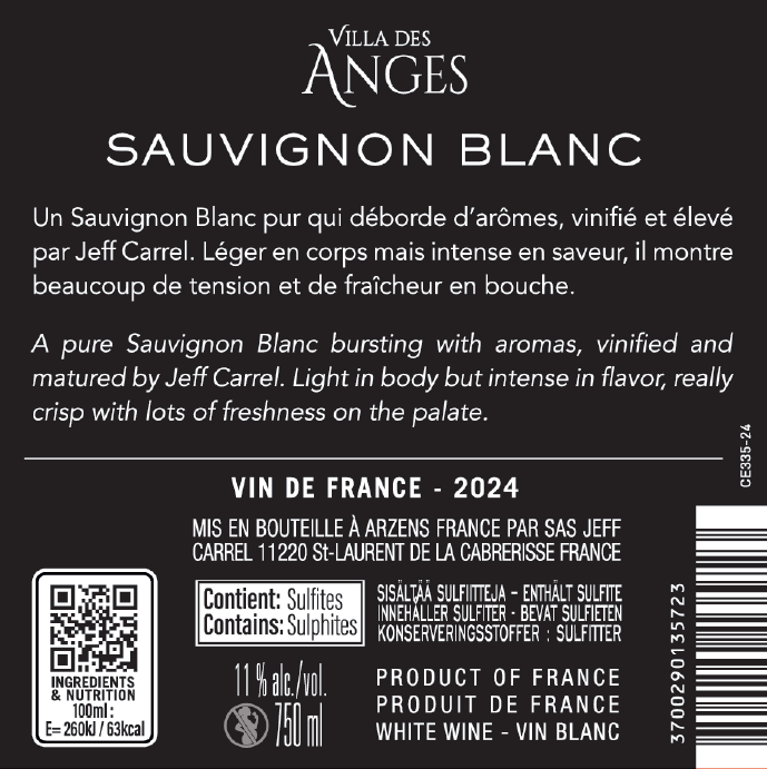 La tire vin rouge by Jeff Carrel Etiquette