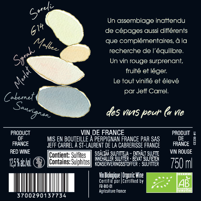 A VUE DE NEZ POINT DE VUE Jeff Carrel Etiquette