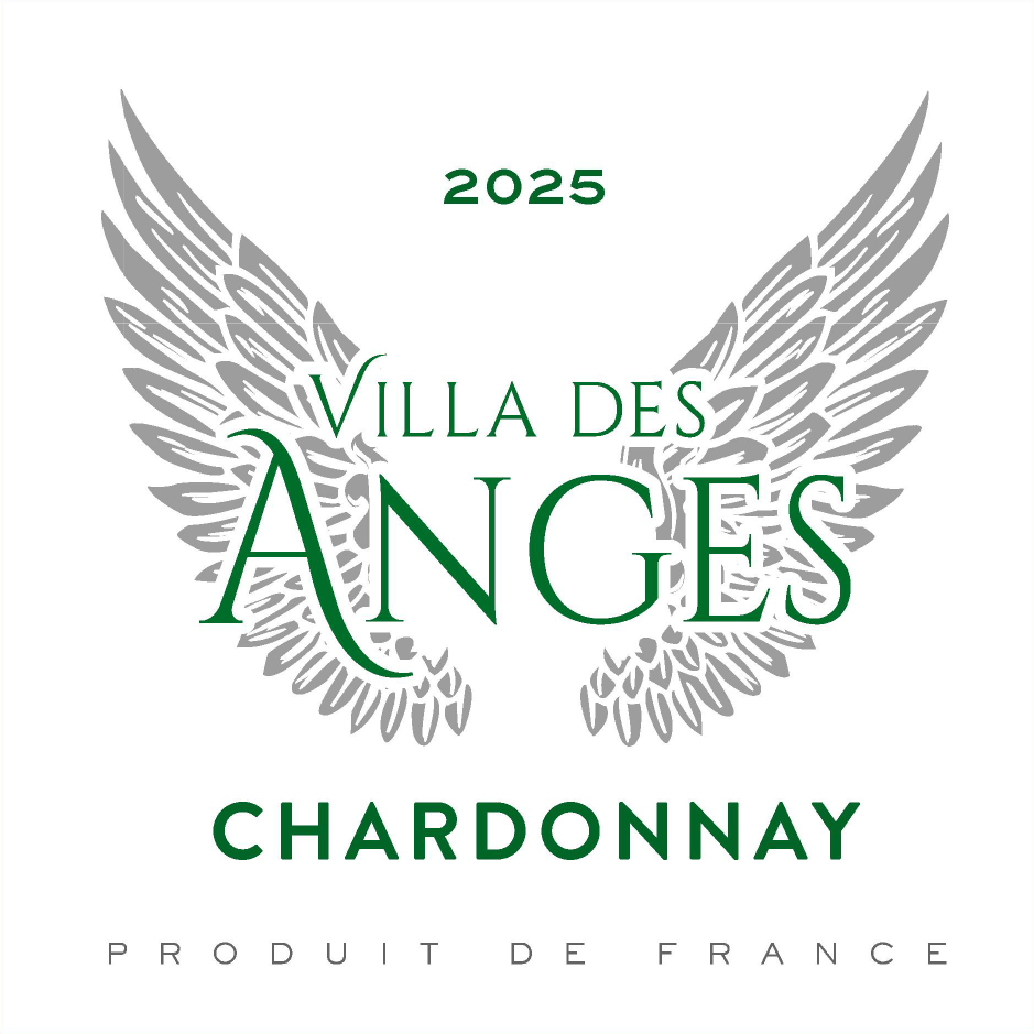 VIN BLANC VILLA DES ANGES by Jeff Carrel Etiquette