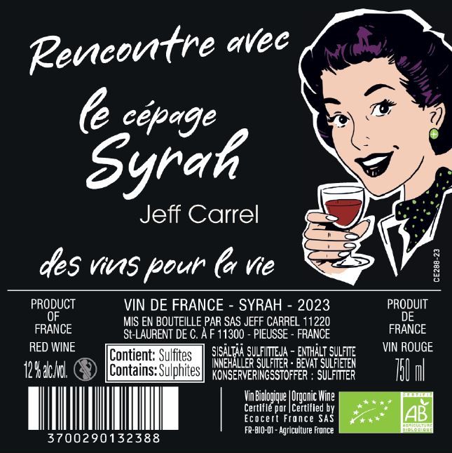 a vue de nez vin bio POINT DE VUE vin blanc by Jeff Carrel Etiquette