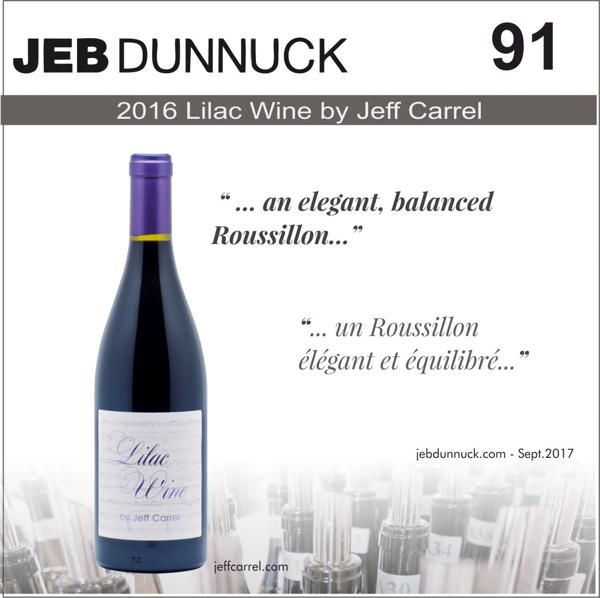 2016 Jeb Dunnuck note Lilac wine