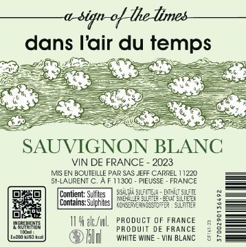 SAUVIGNON  BY JEFF CARREL CONTRE ETIQUETTE