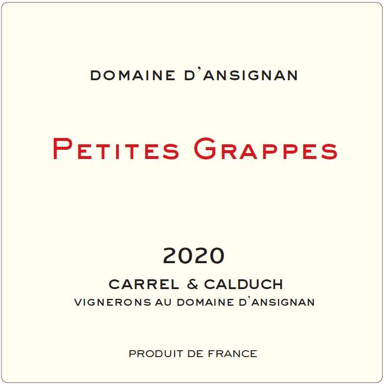 Etiquette les petites grappes