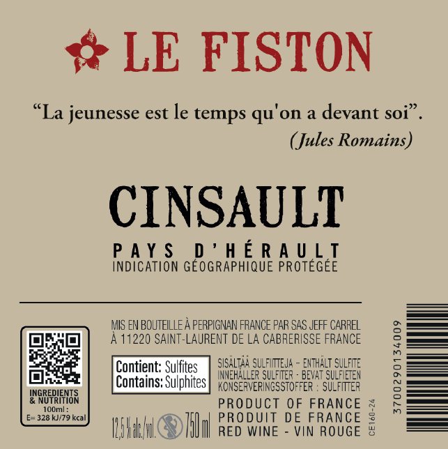 etiquette les mamettes by jeff carrel blanc