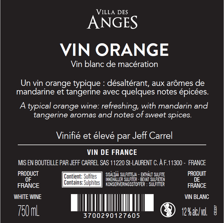 La tire vin rouge by Jeff Carrel Etiquette