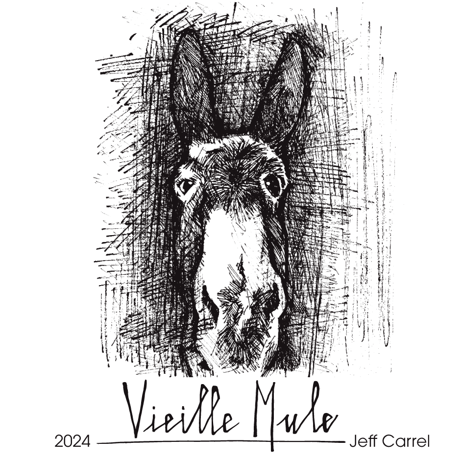 Vieille Mule vin Rouge by Jeff Carrel Etiquette