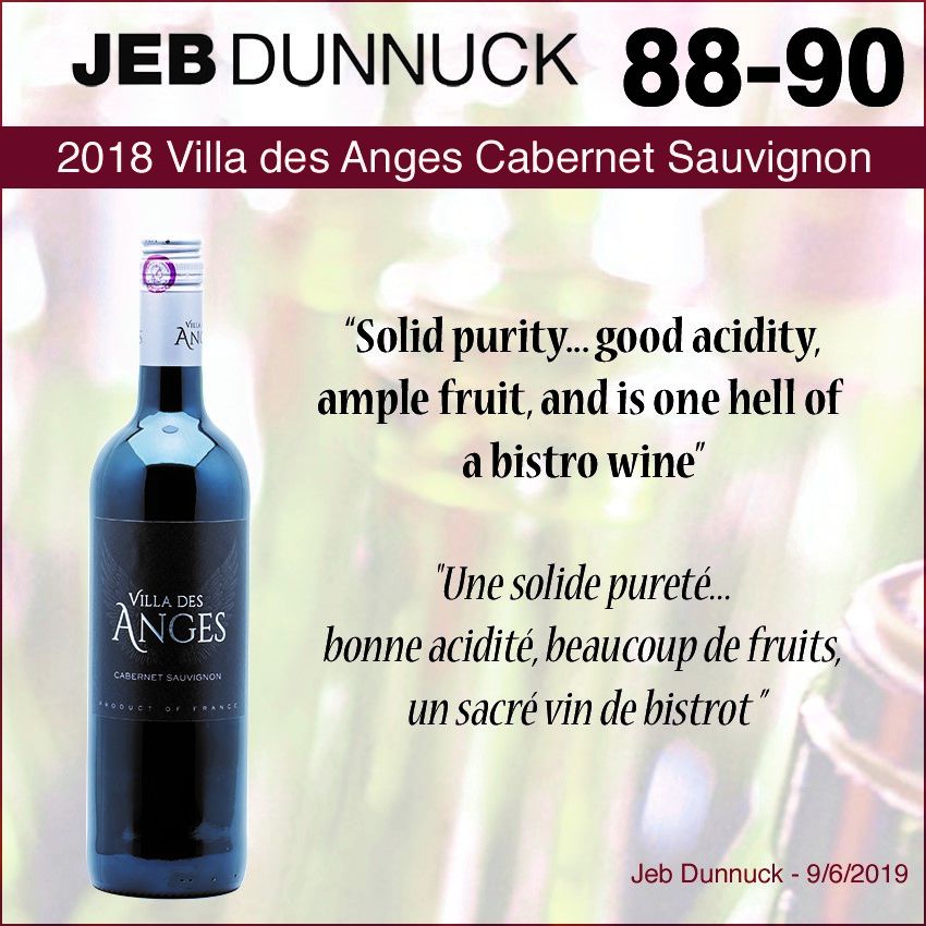 Villa des Anges Cabernet Sauvignon Jeb Dunnuck 