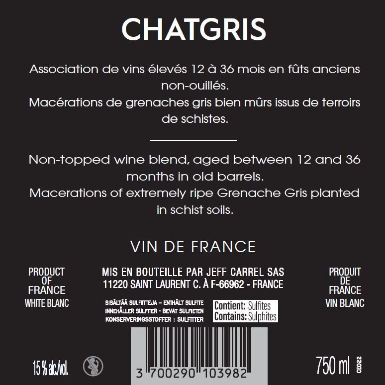 Contre étiquette sangiovese by Jeff Carrel