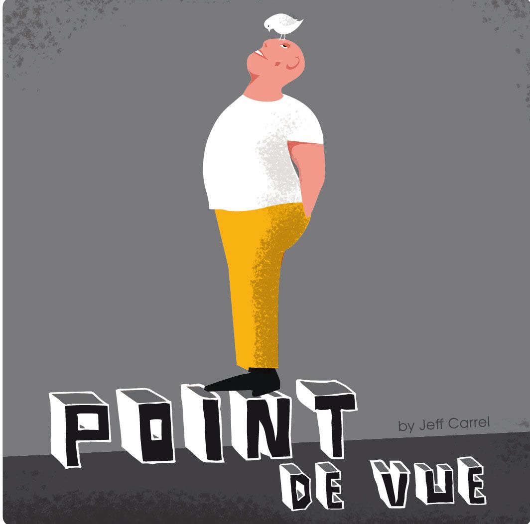 POINT DE VUE vin blanc by Jeff Carrel Etiquette